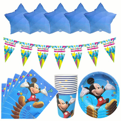 Zestaw Urodzinowy Mickey Mouse – Dekoracje na Przyjęcie (46 elementów)