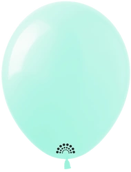Premium SHOW 5 Inch Rubber Balloons, Ice Green (060)