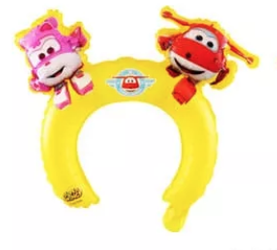 Обручка на голову з фольгованих кульок "Super Wings"