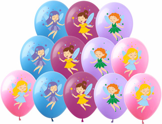 Balony z wróżkami balony lateksowe 12 sztuk dekoracyjnych dla dzieci