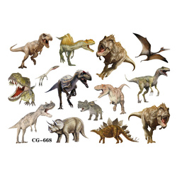 Tetování pro děti - barevní dinosauři plní dobrodružství! (1 ks)