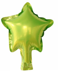 Star Foil Balloon Light Green 12.5cm. (10 pcs.)