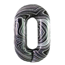 Fóliový balónek číslo "0" mramorovaný (100 cm).)