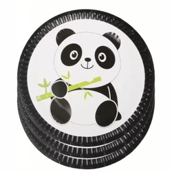 Paper plates with Panda - 10 pieces