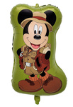 Balon foliowy Mickey Mouse w stroju podróżnika – 35cm x 53 cm