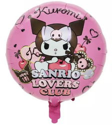 Fóliový balónek Kuromi, Sanrio 18" (45cm).)