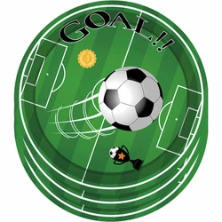 GOAL paper football plates!! 10 pcs. 18 cm