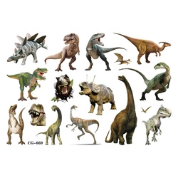 Tatuaże Dinozaury – Prehistoryczna Zabawa dla Małych Odkrywców! (1 szt)