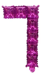 Cyferka Foliowa POP IT 7 Różowa (40cm)