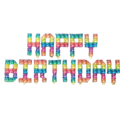 Sada balónků HAPPY BIRTHDAY (40 cm).)