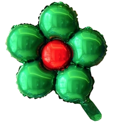 Balon Foliowy mini Zielony Kwiatek