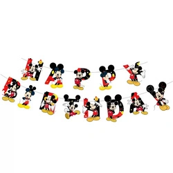 Happy Birthday paper garland - Mickey Mouse motif