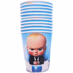 BOSS BABY birthday decoration paper cups 10 pcs.