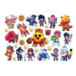Tattoos for kids - Heroes of Brawl Stars in colorful design! (1 pc)
