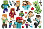 Дитяча гра Татуювання, Minecraft, Пікселі (1 шт)