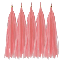 Tail for Balloons Pink Dark, Tassel (5pcs)