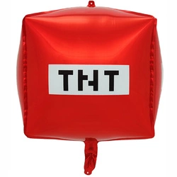 TNT Minecraft Pixels Foil Balloon (55cm*55cm)