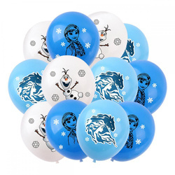 Balony gumowe z nadrukiem Frozen (6 szt.)