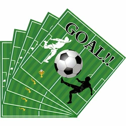 GOAL football paper napkins!! party decoration 20 pcs