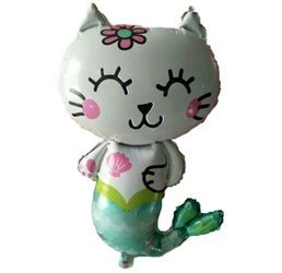 Mermaid Cat Foil Balloon (84*53cm)