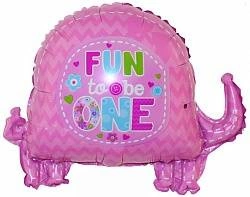 Mini Elephant Pink Foil Balloon