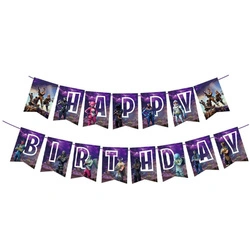 HAPPY BIRTHDAY Fortnite paper garland - birthday decoration