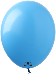 Premium SHOW 5 Inch Rubber Balloons, Light Blue (053)