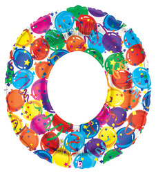 Balónky s číslem "0" (100 cm)