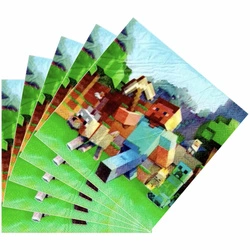 Minecraft paper napkins - 20 pcs., 17 x 17 cm