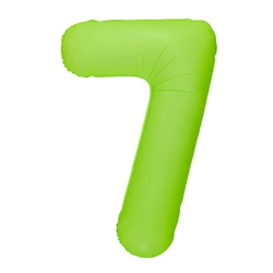 Foil Balloon Number "7" Green Neon (100cm.)