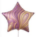 Foliowa Gwiazda Marble Fioletowa 18" (45cm.)