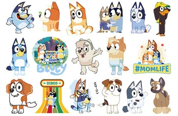 Bluey Dog Tattoos for Kids (1 pc)