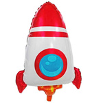 Balon foliowy rakieta - 45x60 cm