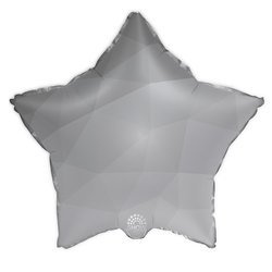 Срібна градієнтна зірка з фольги 18" (45 см).)