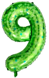 Foil Balloon Number "7" Spider Red/Blue (100cm.)