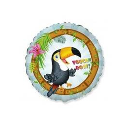 Фольгована куля Toucan 18" (45 см), FLEXMETAL™