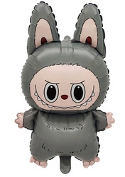 Labubu foil balloon 66 cm x 38 cm.