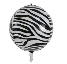 4D Zebra 18" (45cm) foil balloon.)