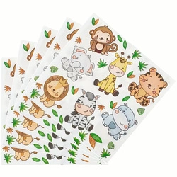 Paper napkins "Animals from the jungle" - 20 pcs., 17 x 17 cm