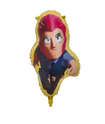 Foil balloon with a character from the game Brawl Stars - 75cm x 46cm