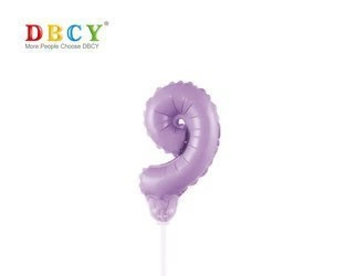 Number balloon on a stick "9"