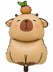 Capybara foil balloon - a lovely decoration for any occasion 78 × 42 cm.