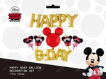 Sada balónků Happy B Day. Mickey