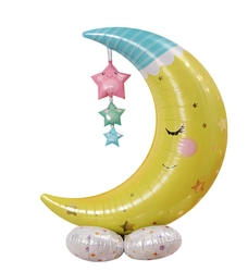 Foil Moon Standing Balloon (123cm)