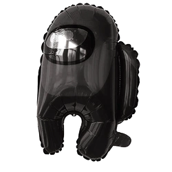 Foil Balloon 55cm. Among US, Human Black