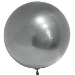 Balon Bubbles Srebrny (18 cali)