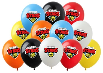Brawl Stars printed rubber balloons (12 pcs.)
