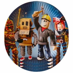 Roblox 18 cm paper plates - 10 pieces