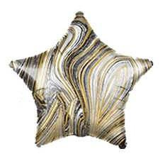 Фольга Star Marble Black 18" (45см).)