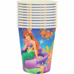 Paper cups mermaid party decoration 10 pcs.
